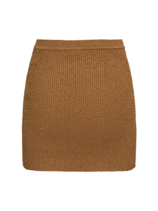 Wardrobe.nyc: Stretch cotton knit mini skirt