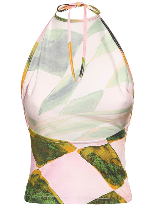 Louisa Ballou: Top stampato stretch