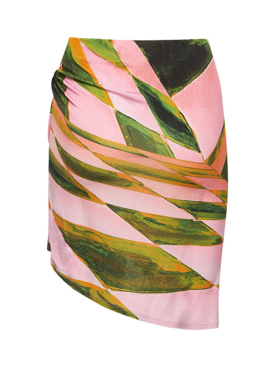 Louisa Ballou: Coastline printed mini skirt