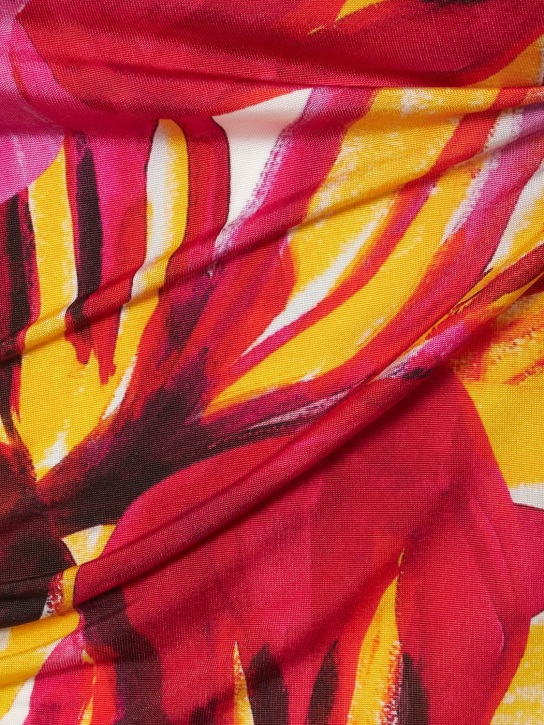 Louisa Ballou: Printed stretch halter top