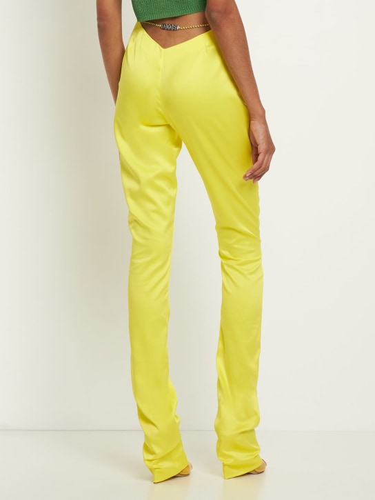 GCDS: Bling skinny pants w/ low back