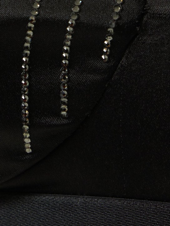 GCDS: Pinstripe satin bra
