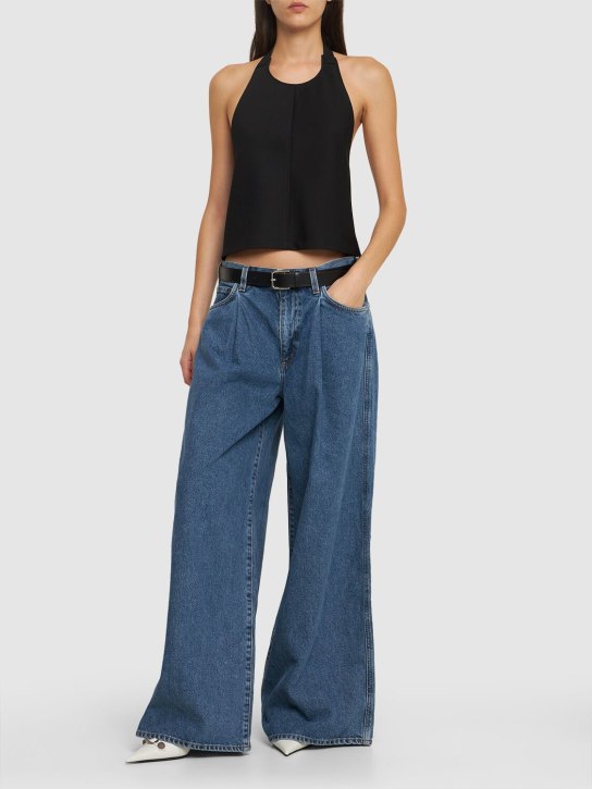 Goldsign - The Atticus wide leg cotton jeans