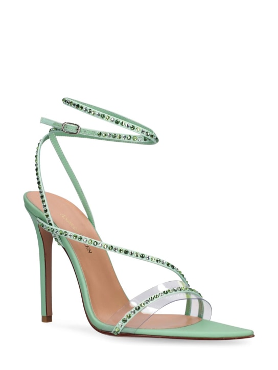 Andrea Wazen: Sandalias de piel y PVC 105mm