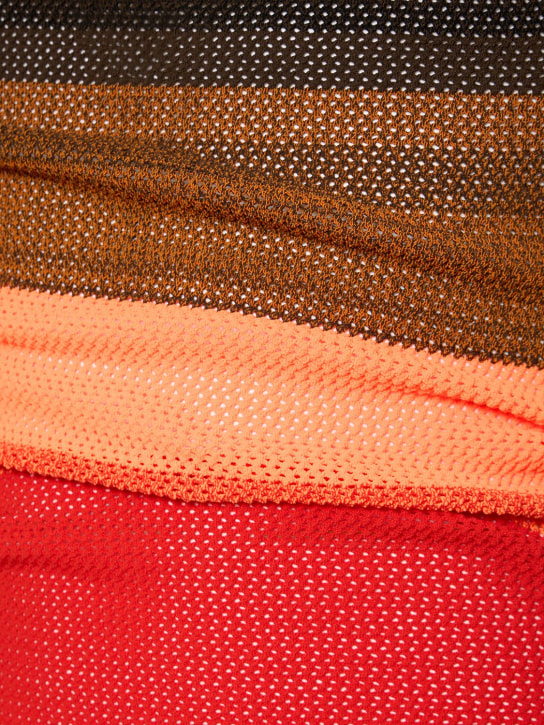 Agr: Striped stretch knit tank top