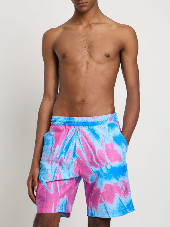 Agr: Short de bain en nylon imprimé