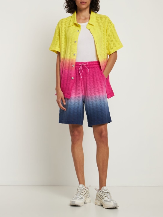 Agr - Shorts in pizzo di cotone dégradé