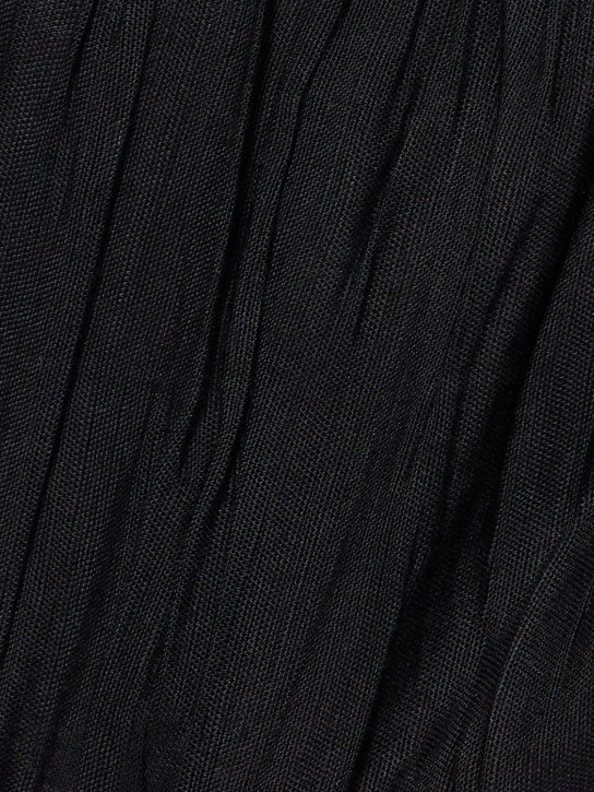 Weworewhat: Ruched linen blend bra top