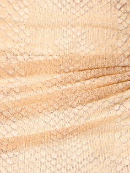 Weworewhat: Robe midi en mesh