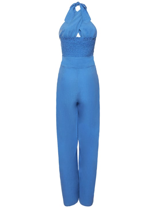 FÊTE IMPÉRIALE: Petra linen blend jumpsuit