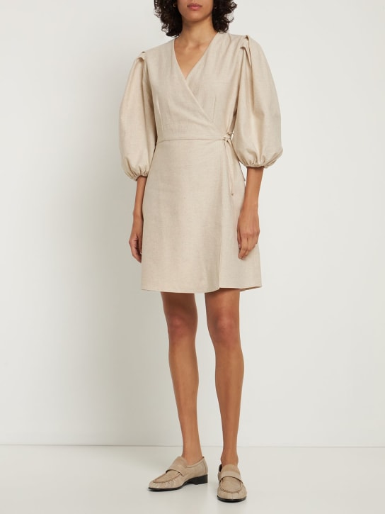 FÊTE IMPÉRIALE: Eurydice cotton blend long sleeve dress