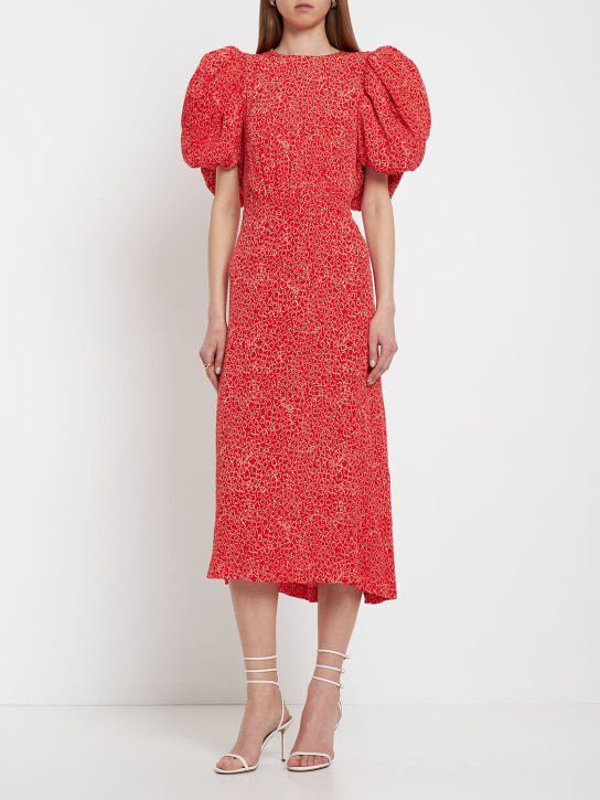 Rotate - Vestido midi de viscosa jacquard