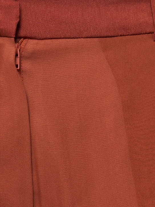 Nensi Dojaka: Silk georgette flared pants