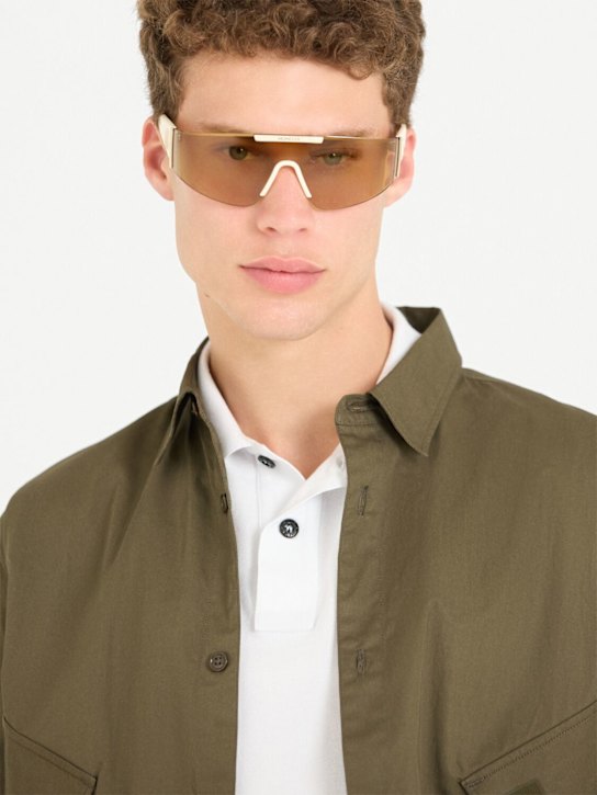 Moncler: Lunettes de soleil en métal Ombrate