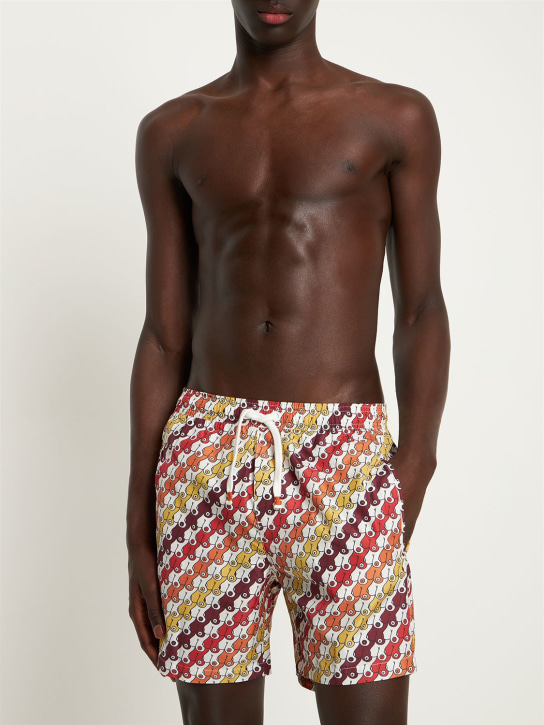 SAM DIEGO: Short de bain en textile technique imprimé Boobs