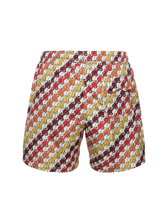 SAM DIEGO: Short de bain en textile technique imprimé Boobs