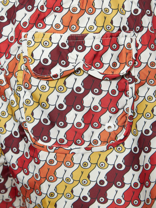SAM DIEGO: Short de bain en textile technique imprimé Boobs