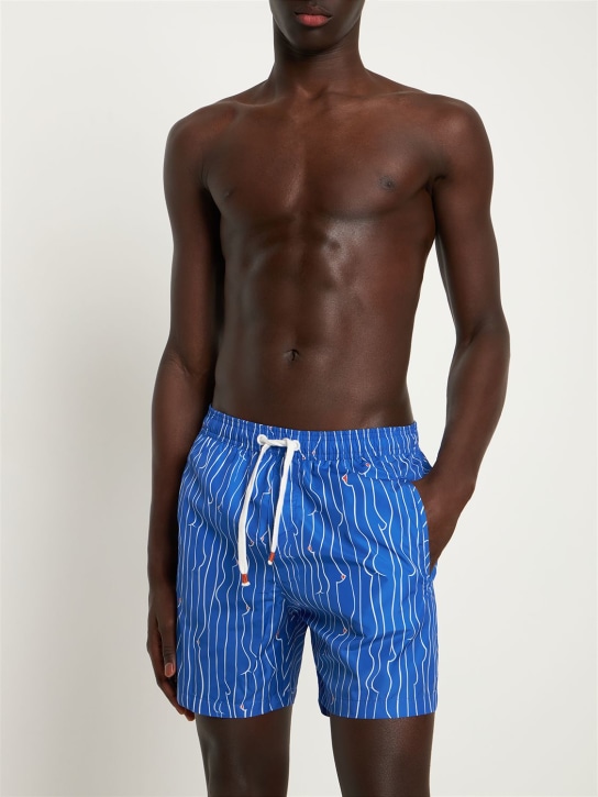 SAM DIEGO: BADESHORTS AUS TECHNOSTOFF MIT DRUCK