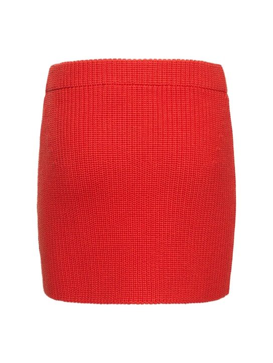 Simon Miller: Jupe courte en maille de coton Ribby
