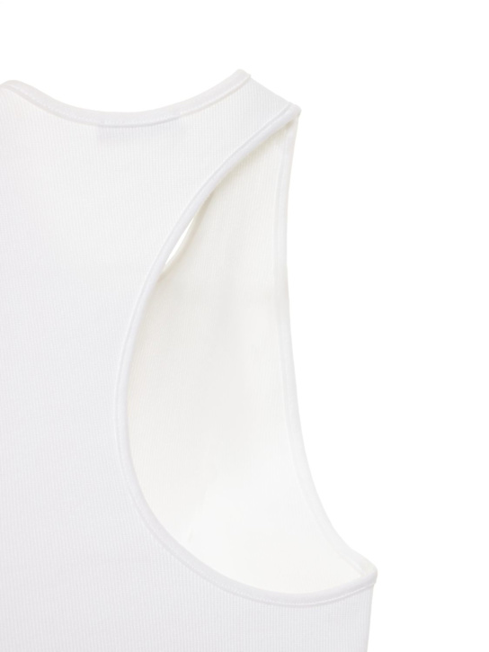 Gauchere: Asymmetric cotton blend tank top