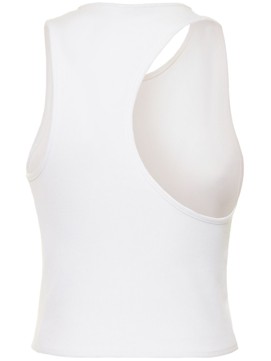 Gauchere: Asymmetric cotton blend tank top