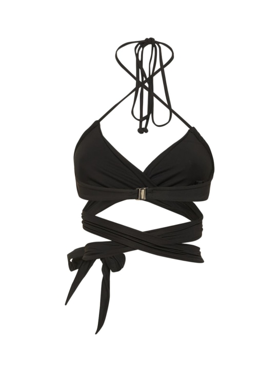 Leslie Amon: Top de bikini con cordones
