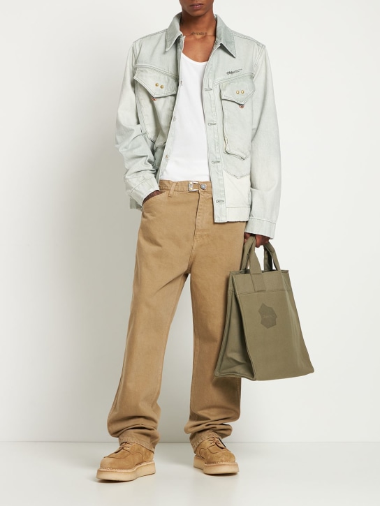 Objects Iv Life - Jeans dritti in denim di cotone 21cm