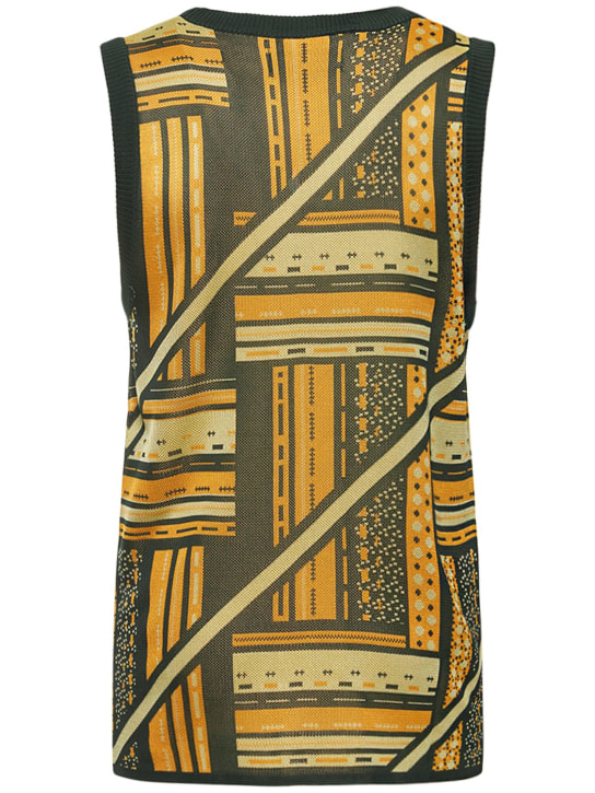 Ahluwalia: Jacquard viscose knit tank top