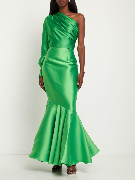 Solace London: Felicity twill long skirt