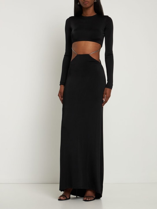 Et Ochs: Long dress with round neckline