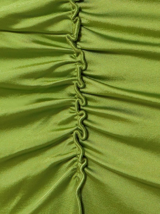 Et Ochs: Brie shiny jersey long dress