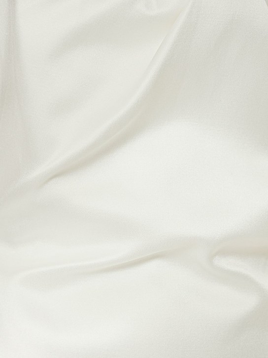 Roland Mouret: Trägerloses, langes Seidensatinkleid