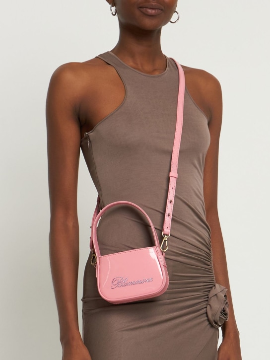 Blumarine - Mini patent leather top handle bag