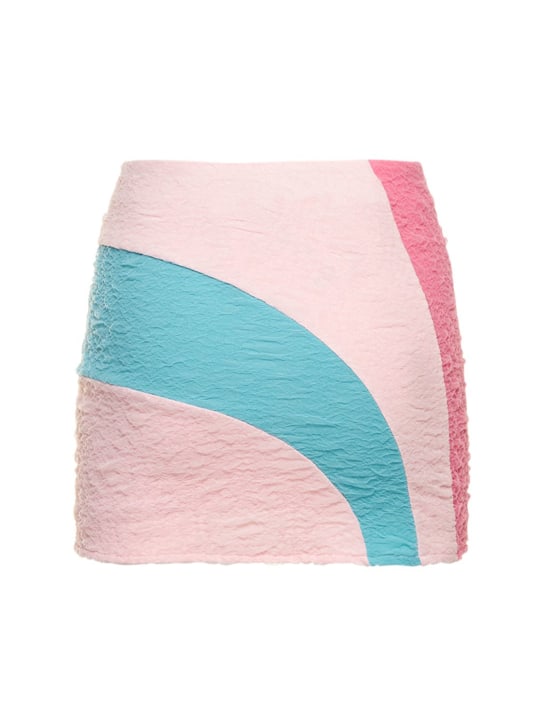 Andersson Bell: Jupe courte en coton stretch Candy