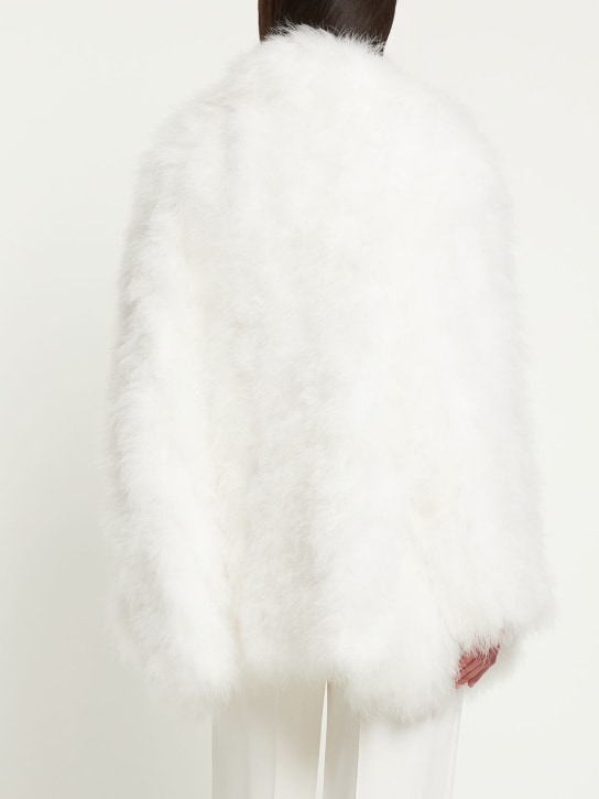 16arlington: Circe feathered short coat