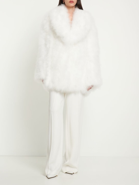 16arlington: Circe feathered short coat