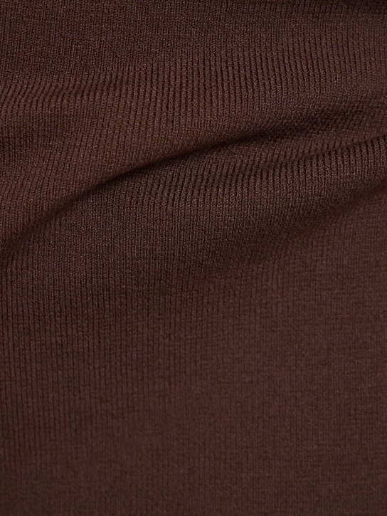 Andreadamo: Stretch viscose knit mini skirt
