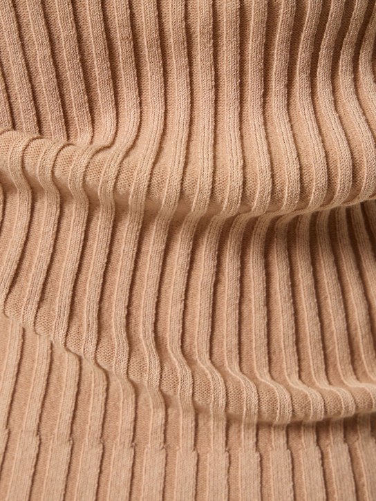 Andreadamo: Rib knit viscose tank top w/cutouts