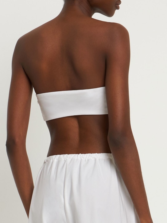 Interior: Caleb cotton blend bandeau top