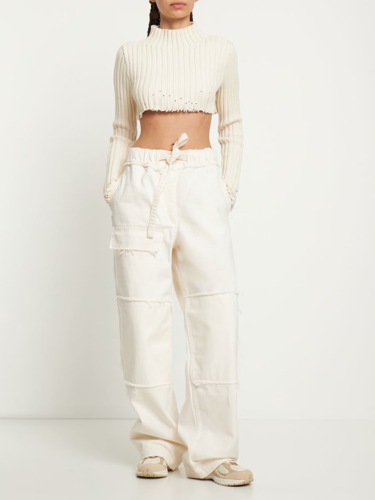 Interior - Trinity cotton blend long sleeved top