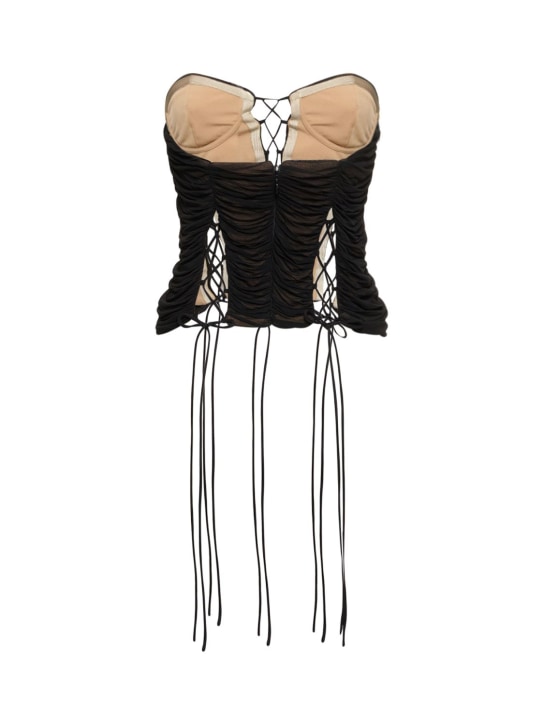 Interior: Bea viscose strapless corset top