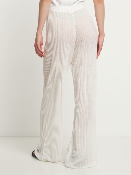Zulu & Zephyr: Pantaloni Shea in maglia di misto cotone a costine