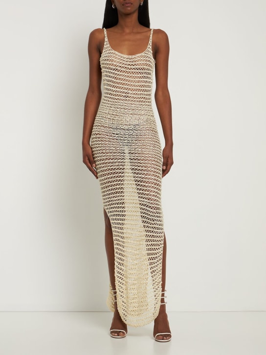 Aya Muse - Robe longue en maille Agari
