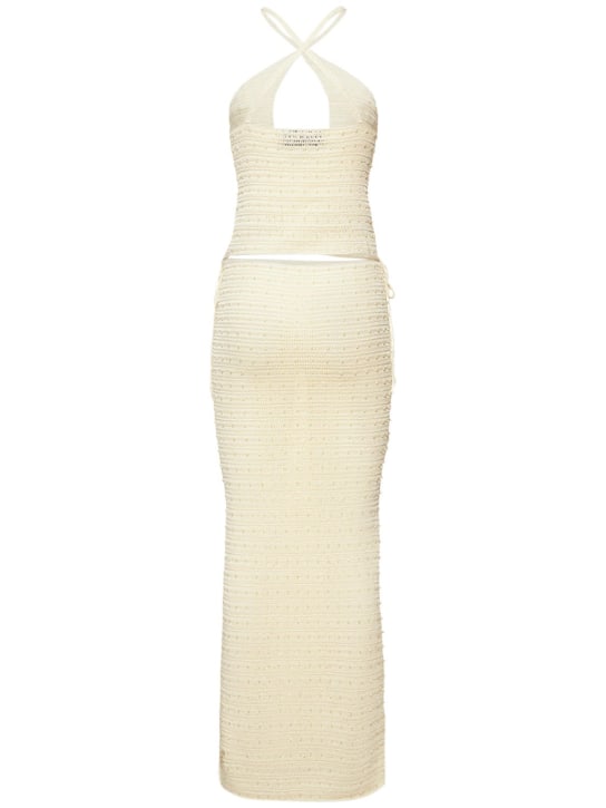 Aya Muse: Veluti viscose & cotton long dress