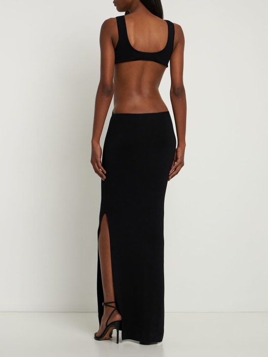 Aya Muse: Heri cut out viscose jersey long dress