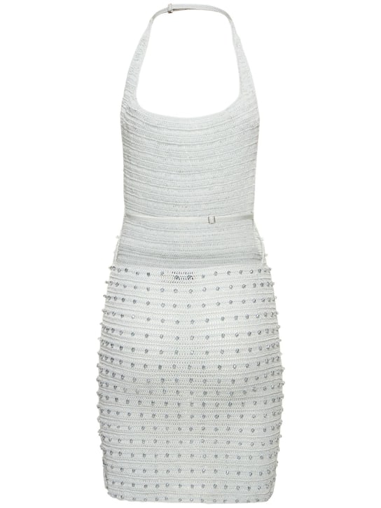 Aya Muse: Vestido corto de viscosa y algodón