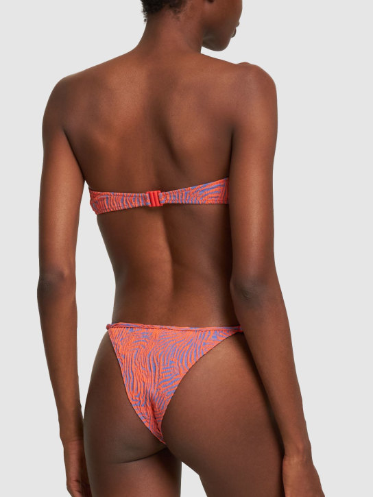 Tropic Of C: Haut de bikini bandeau imprimé Mariel