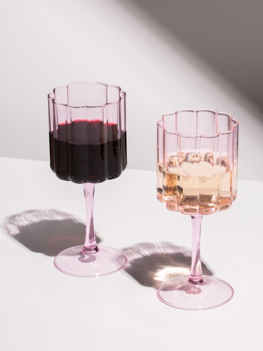 FAZEEK: Lot de 2 verres à vin Wave