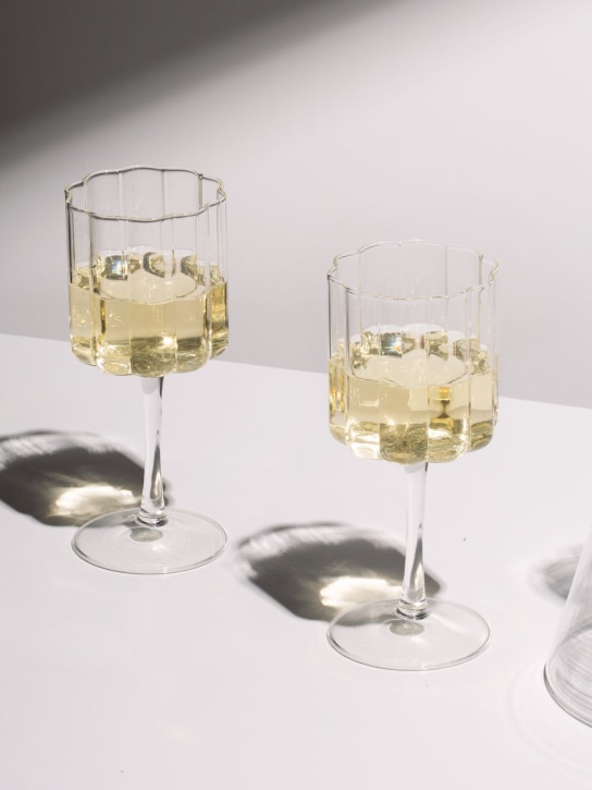 FAZEEK - Lot de 2 verres à vin Wave