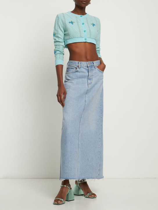 Cormio - Katja cotton blend knit crop cardigan